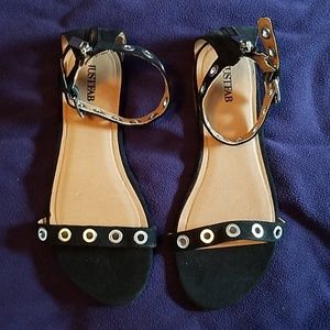 JustFab Black sandals